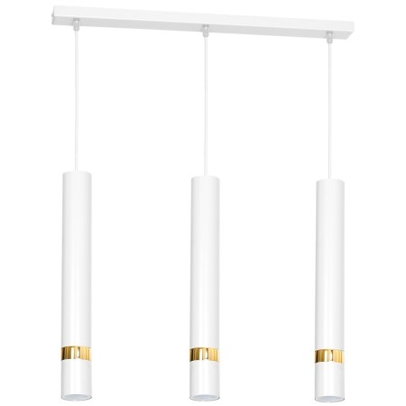 MiLagro Lampa wisząca Joker 3xGU10 Biały/Złoty MLP6082