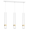 MiLagro Lampa wisząca Joker 3xGU10 Biały/Złoty MLP6082