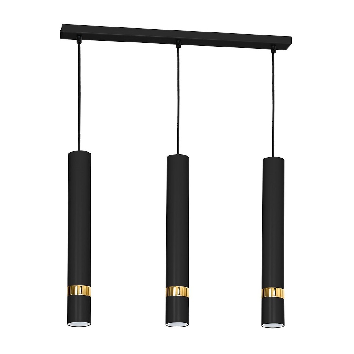 MiLagro Lampa wisząca JOKER BLACK/GOLD 3xGU10 MLP6080