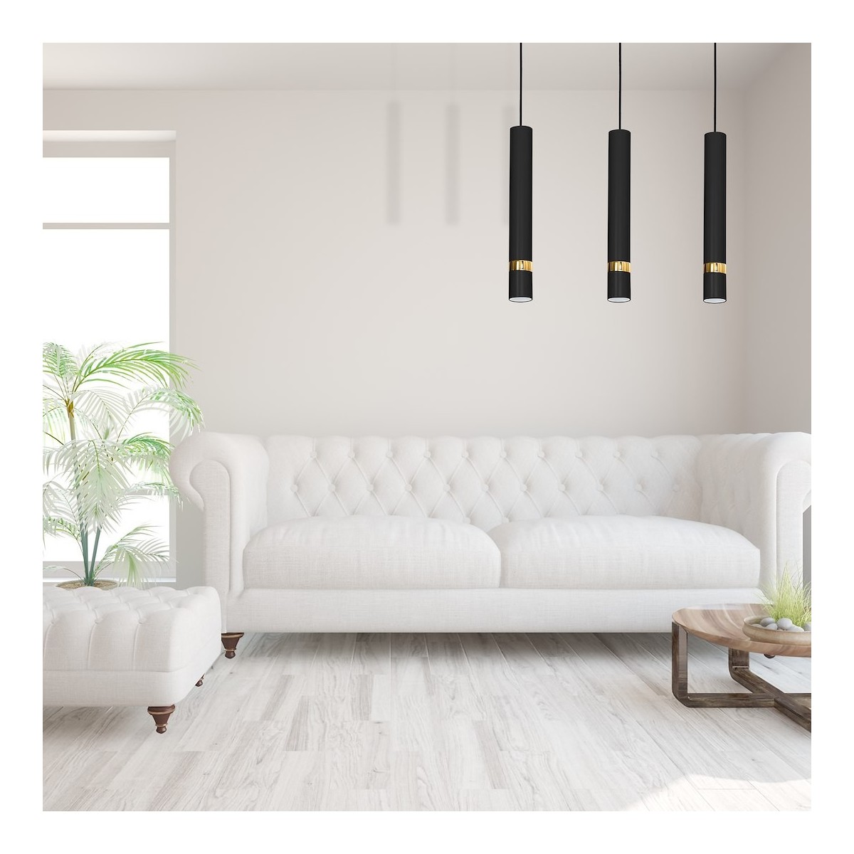MiLagro Lampa wisząca JOKER BLACK/GOLD 3xGU10 MLP6080
