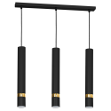 MiLagro Lampa wisząca JOKER BLACK/GOLD 3xGU10 MLP6080