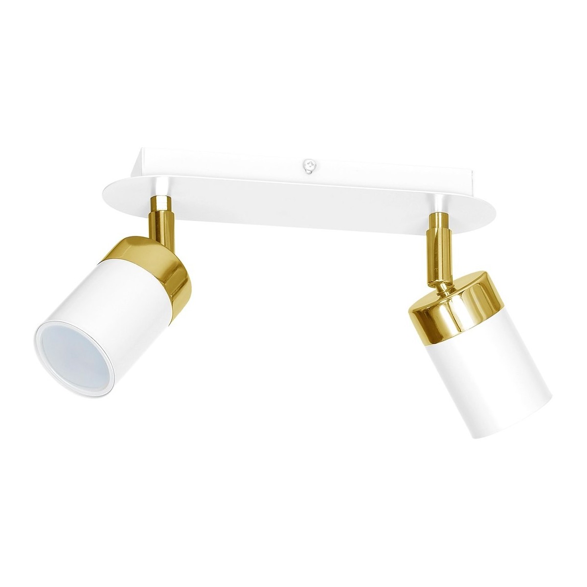 MiLagro Lampa sufitowa Joker 2xGU10 Biały/Złoty MLP6129