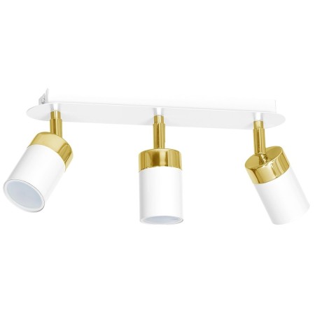MiLagro Lampa sufitowa Joker 3xGU10 Biały/Złoty MLP6130