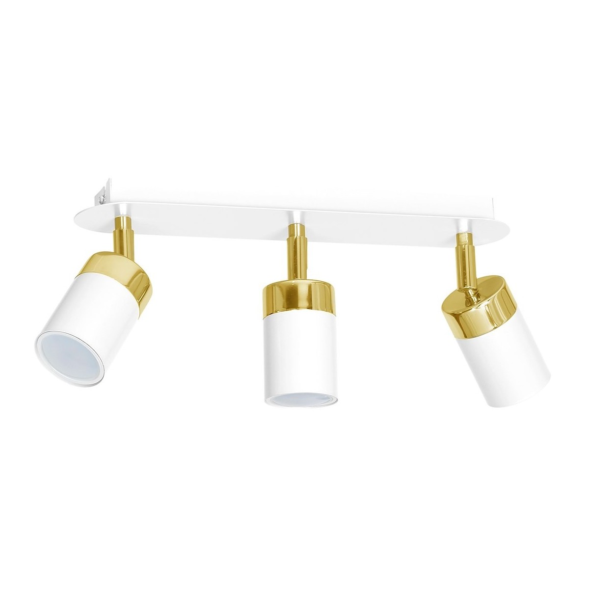 MiLagro Lampa sufitowa Joker 3xGU10 Biały/Złoty MLP6130