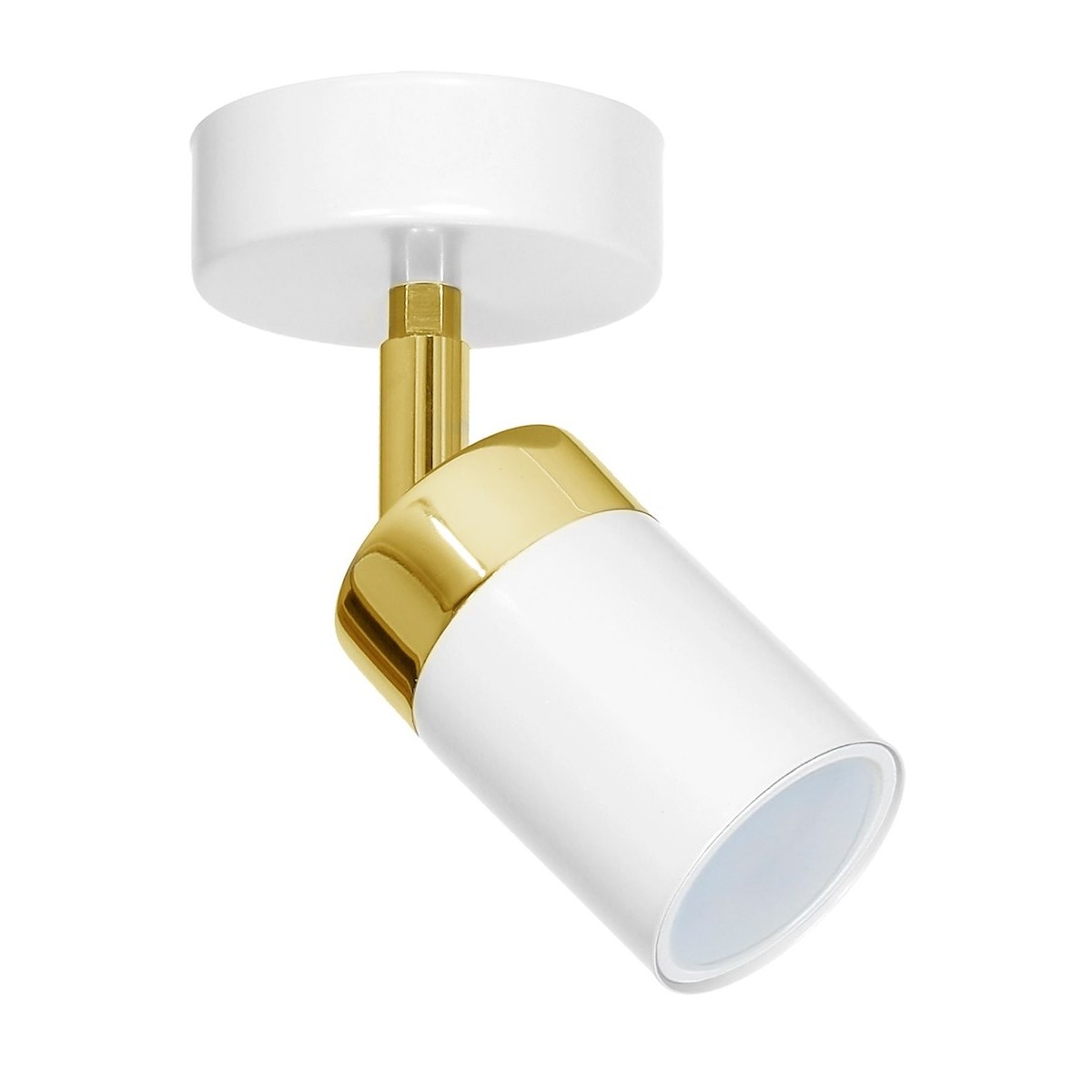 MiLagro Kinkiet Joker 1xGU10 Biały/Złoty MLP6128