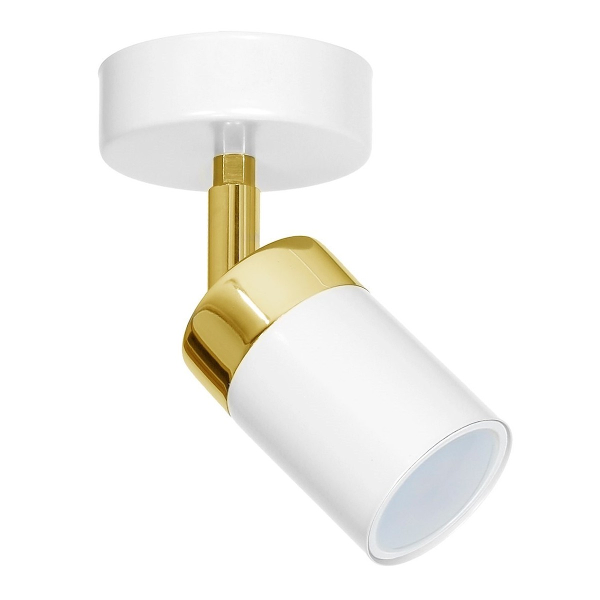 MiLagro Kinkiet Joker 1xGU10 Biały/Złoty MLP6128