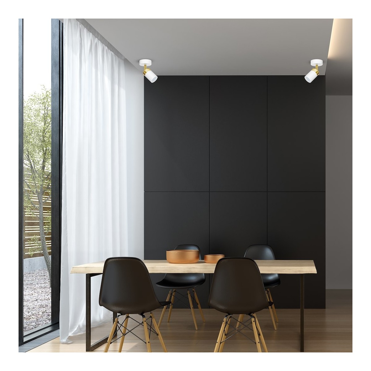 MiLagro Kinkiet Joker 1xGU10 Biały/Złoty MLP6128