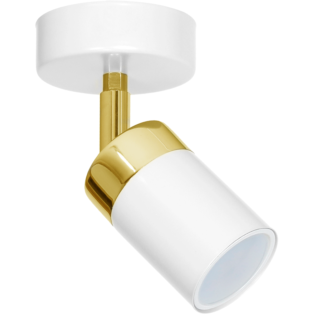 MiLagro Kinkiet Joker 1xGU10 Biały/Złoty MLP6128