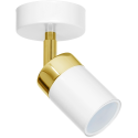 MiLagro Kinkiet Joker 1xGU10 Biały/Złoty MLP6128