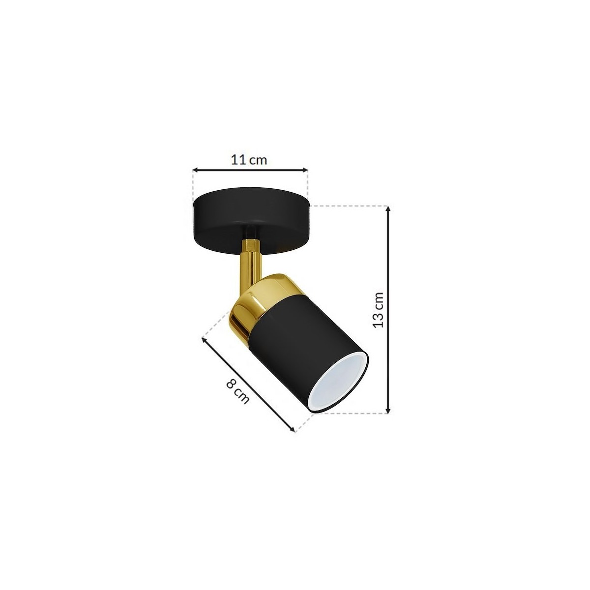 MiLagro JOKER BLACK GOLD kinkiet designerskie lampy LED