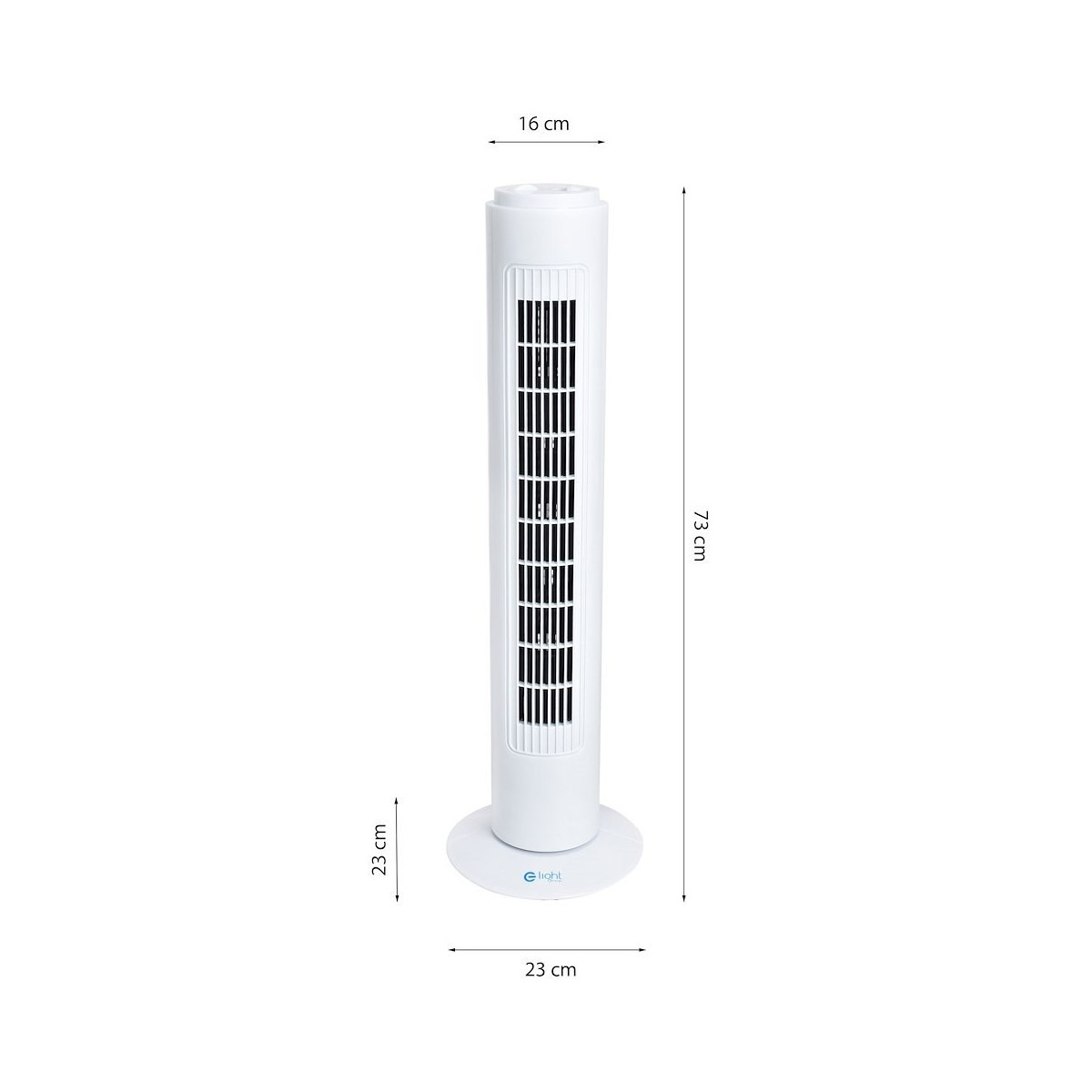 Wentylator tower biały 29 cali nowoczesne lampy do wnętrz