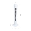 Wentylator tower biały 29 cali nowoczesne lampy do wnętrz