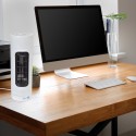 Wentylator stołowy tower biały designerskie lampy LED