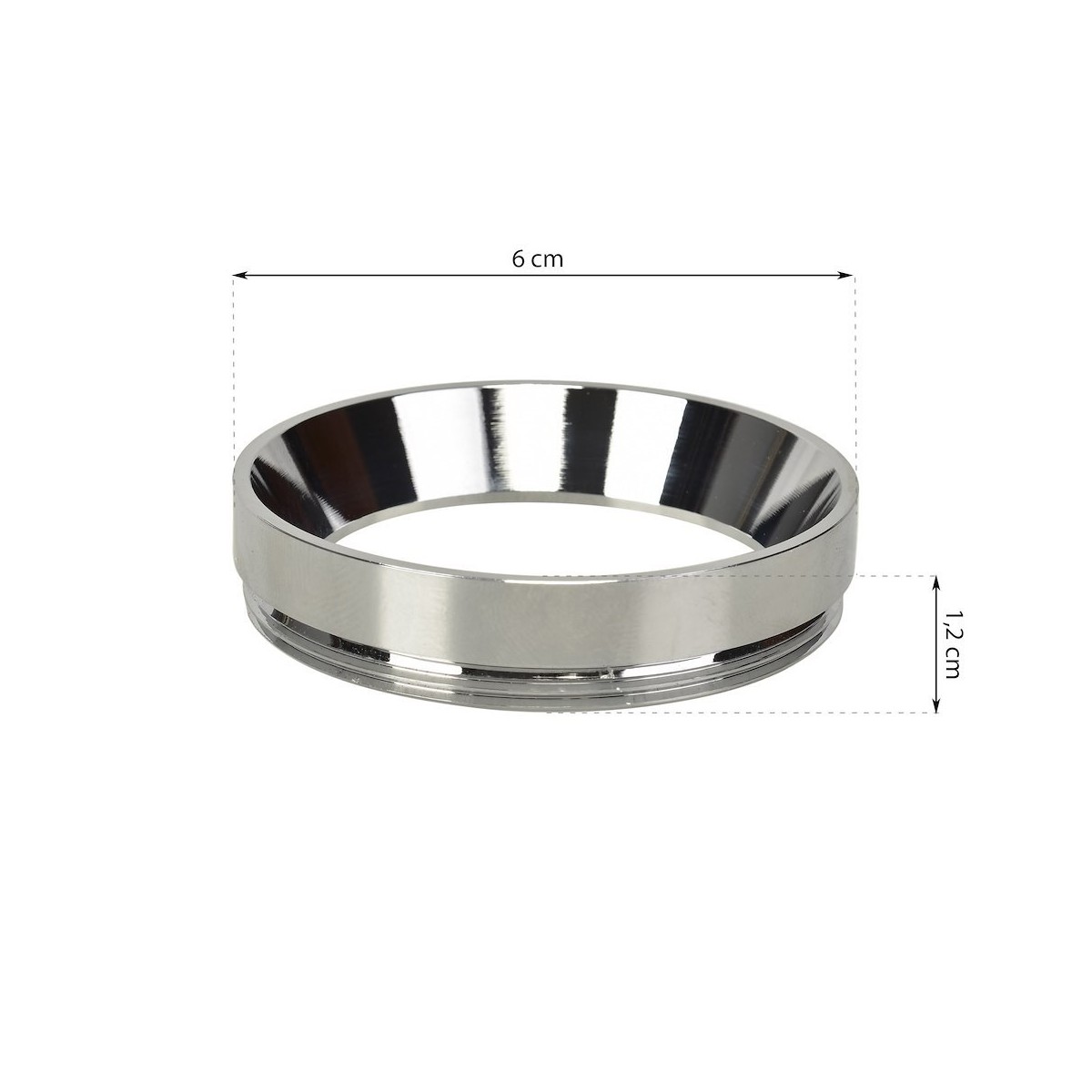 Chromowany ring do lamp MICA światło podkreślające charakter wnętrza