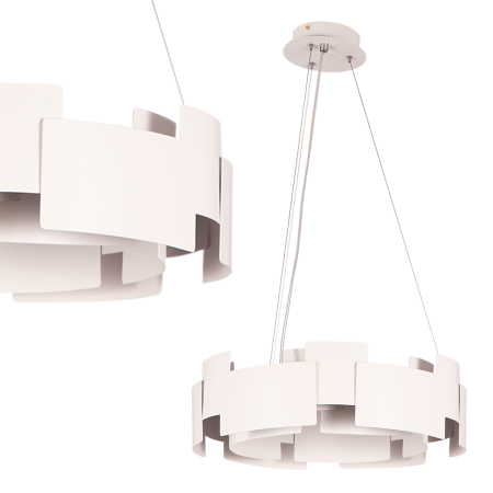 MiLagro TORINO biały 24W LED designerskie oświetlenie