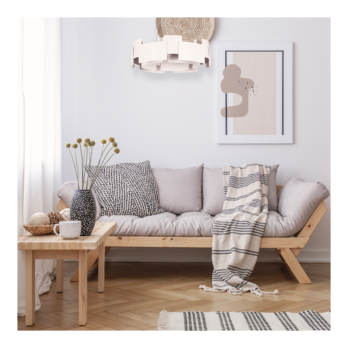 MiLagro TORINO biały 24W LED designerskie oświetlenie