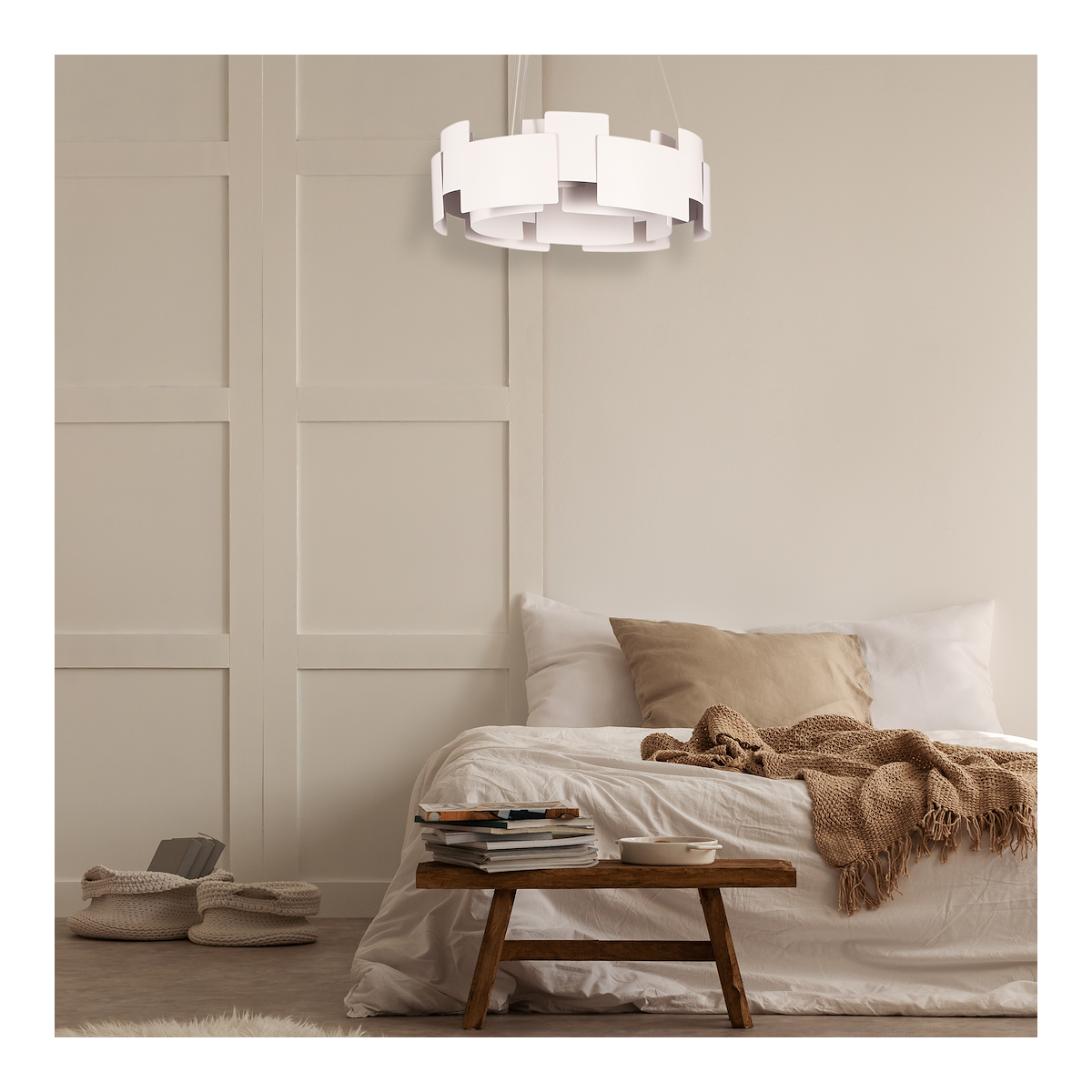 MiLagro TORINO biały 24W LED designerskie oświetlenie