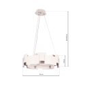 MiLagro TORINO biały 24W LED designerskie oświetlenie