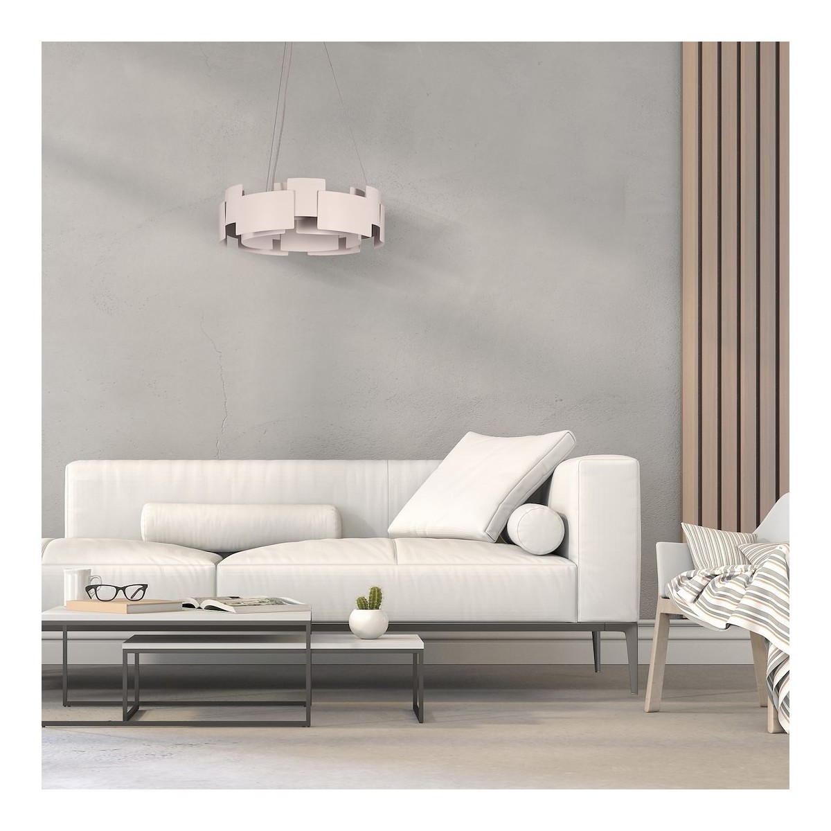 MiLagro TORINO biały 24W LED designerskie oświetlenie