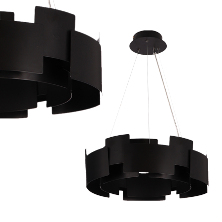 MiLagro Lampa wisząca TORINO BLACK 24W LED ML6141