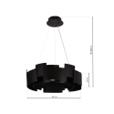 MiLagro Lampa wisząca TORINO BLACK 24W LED ML6141