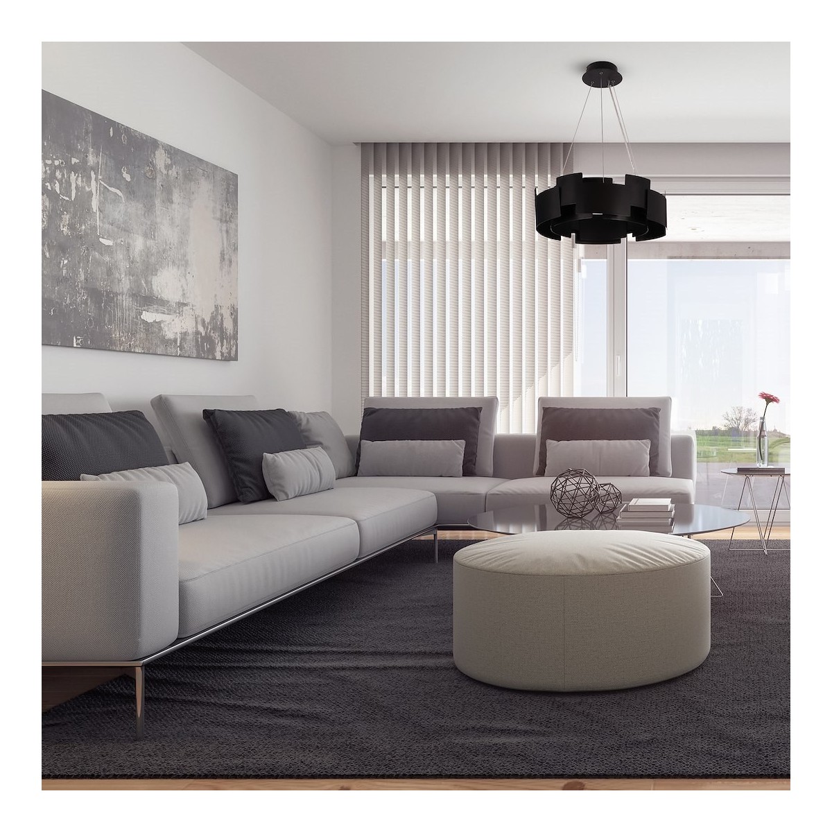 MiLagro TORINO BLACK 24W LED stylowe oświetlenie