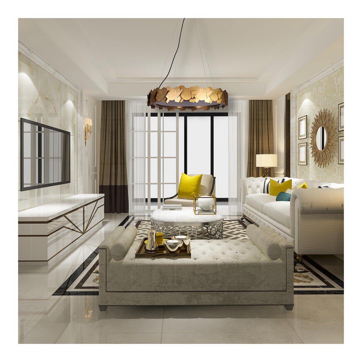 MiLagro SOHO GOLD 24W LED eleganckie oświetlenie