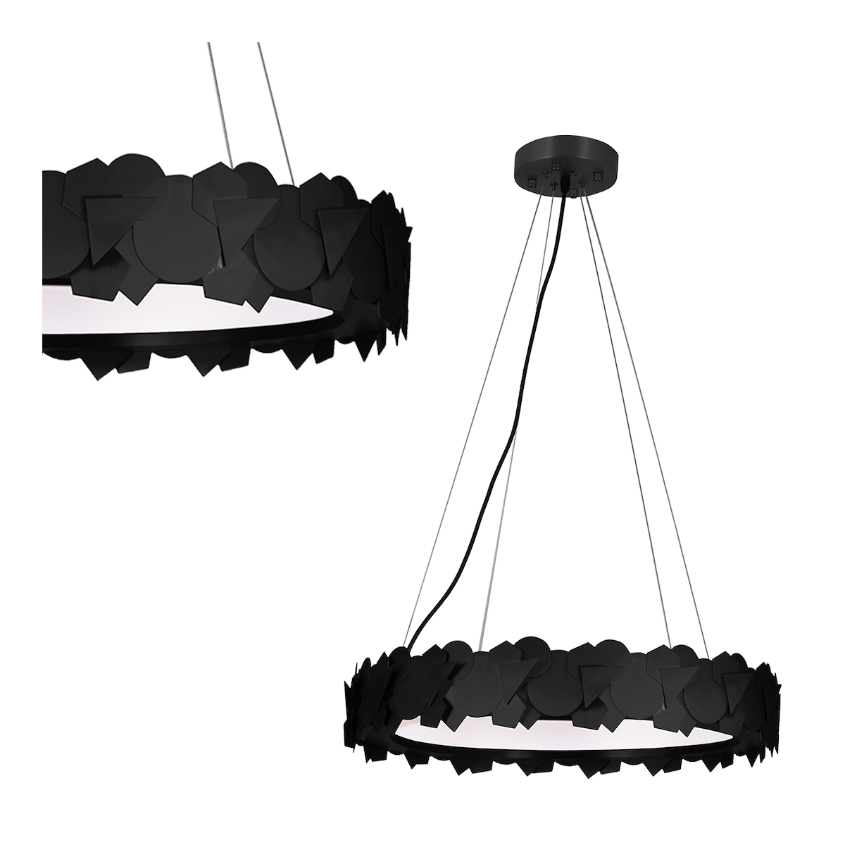MiLagro Lampa wisząca SOHO BLACK 24W LED ML6157