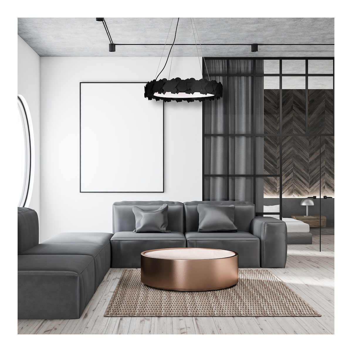 MiLagro Lampa wisząca SOHO BLACK 24W LED ML6157