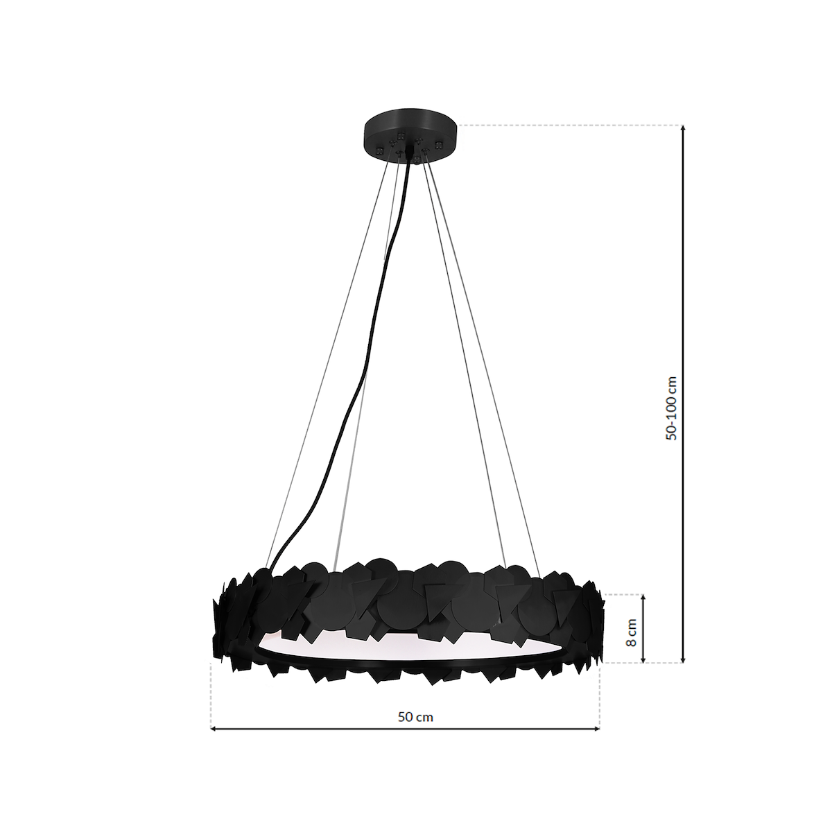 MiLagro Lampa wisząca SOHO BLACK 24W LED ML6157
