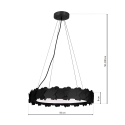 MiLagro Lampa wisząca SOHO BLACK 24W LED ML6157
