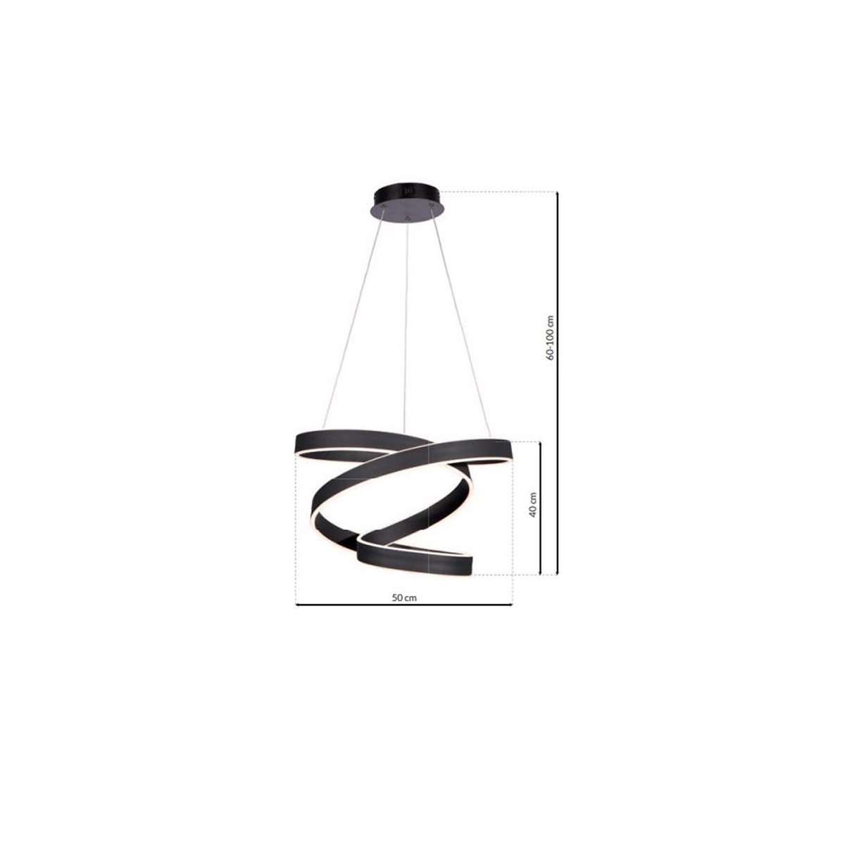 MiLagro ANDROMEDA BLACK 100W nietuzinkowe oświetlenie