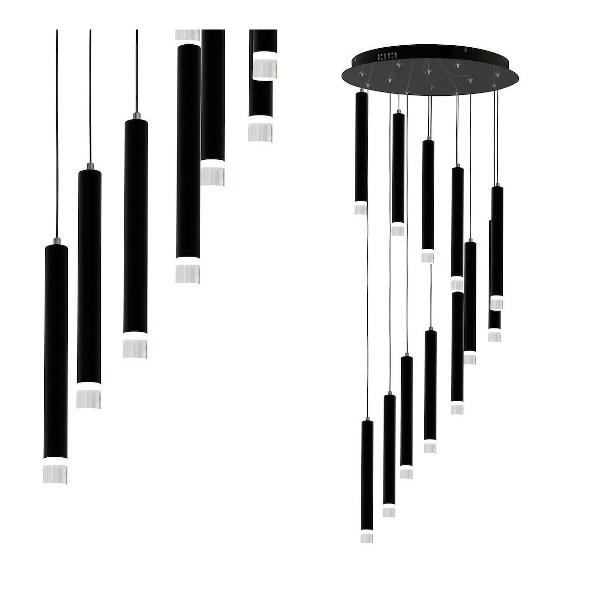 MiLagro CARBON 12W LED klimatyczne oświetlenie
