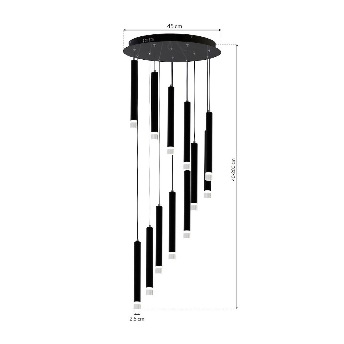 MiLagro CARBON 12W LED klimatyczne oświetlenie