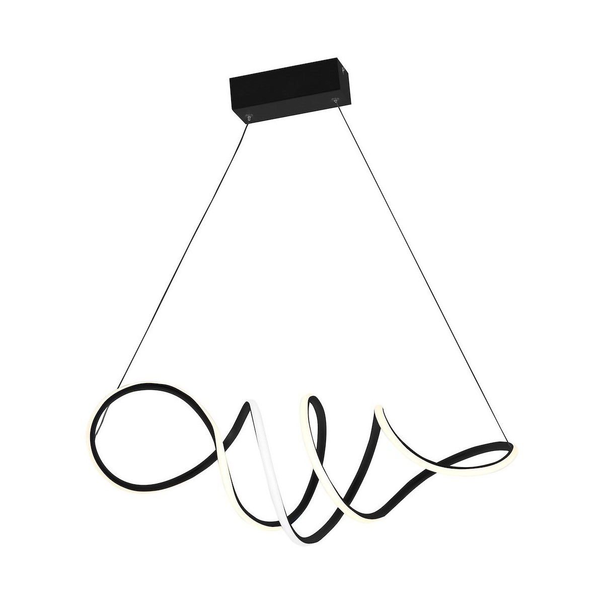 MiLagro LOCA BLACK 56W LED nowoczesne lampy do wnętrz