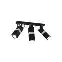 MiLagro Lampa sufitowa VIDAR BLACK/CHROME 3xGU10 MLP6286