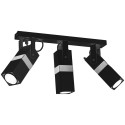 MiLagro Lampa sufitowa VIDAR BLACK/CHROME 3xGU10 MLP6286
