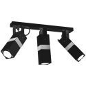 MiLagro Lampa sufitowa VIDAR BLACK/CHROME 3xGU10 MLP6286