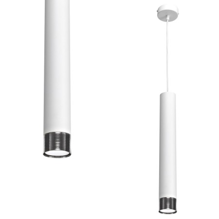MiLagro Lampa wisząca Dani Biały / Chrom 1xGU10 MLP6227