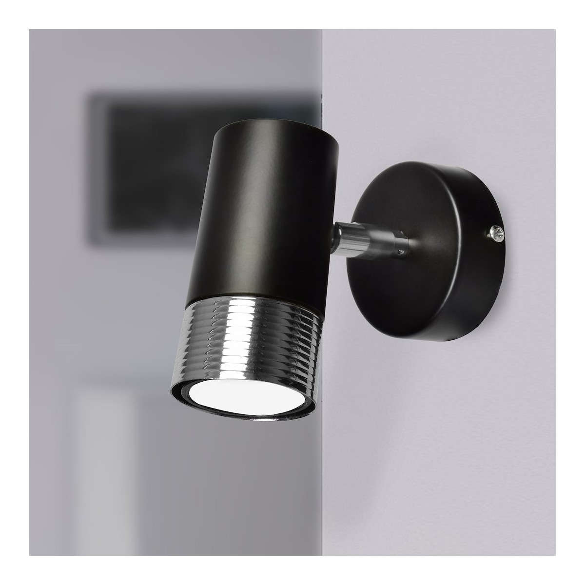 MiLagro Kinkiet DANI BLACK/CHROME 1xGU10 MLP6229