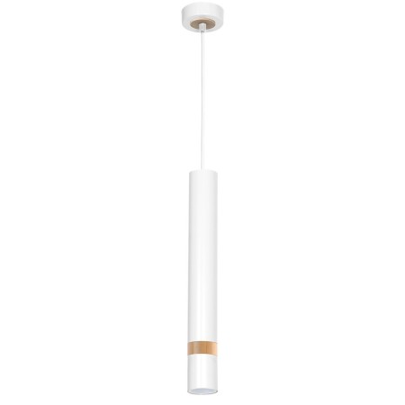 MiLagro Lampa wisząca Joker Biały / Drewno 1xGU10 MLP6301