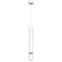 MiLagro Lampa wisząca Joker Biały / Drewno 1xGU10 MLP6301