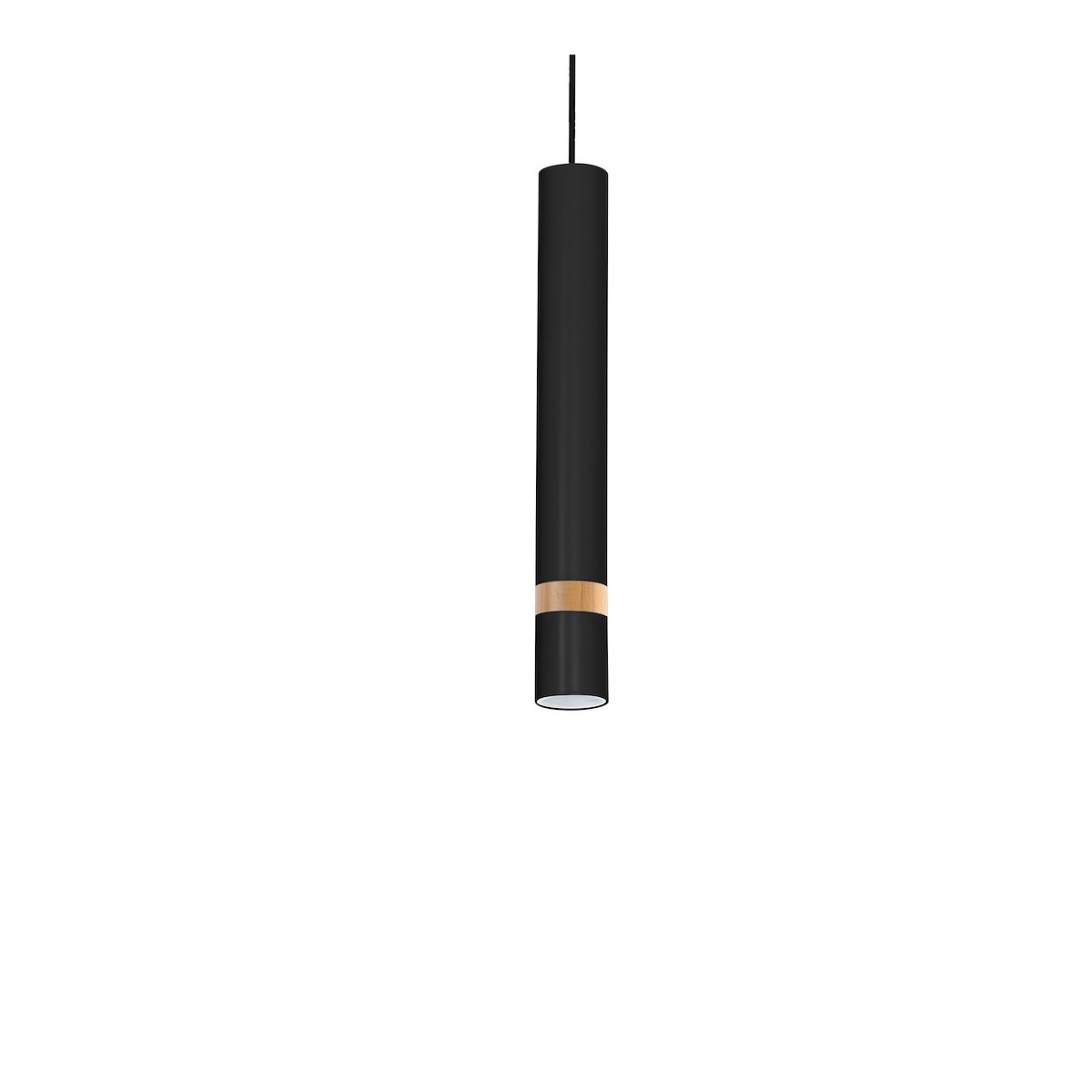 MiLagro Lampa wisząca JOKER BLACK/WOOD 1xGU10 MLP6305