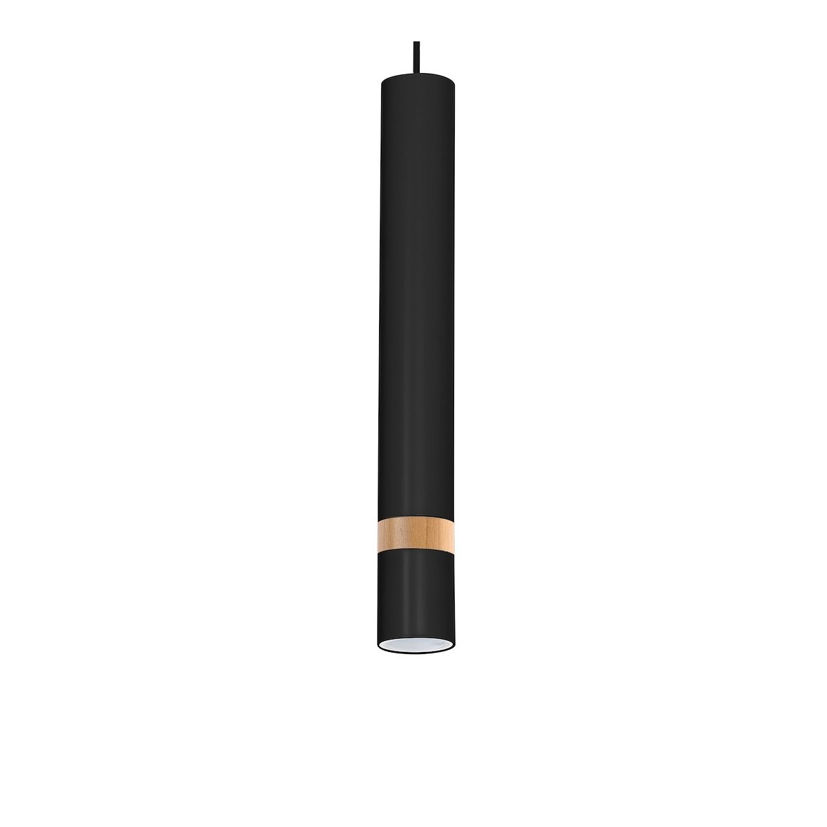 MiLagro Lampa wisząca JOKER BLACK/WOOD 1xGU10 MLP6305