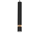 MiLagro Lampa wisząca JOKER BLACK/WOOD 1xGU10 MLP6305