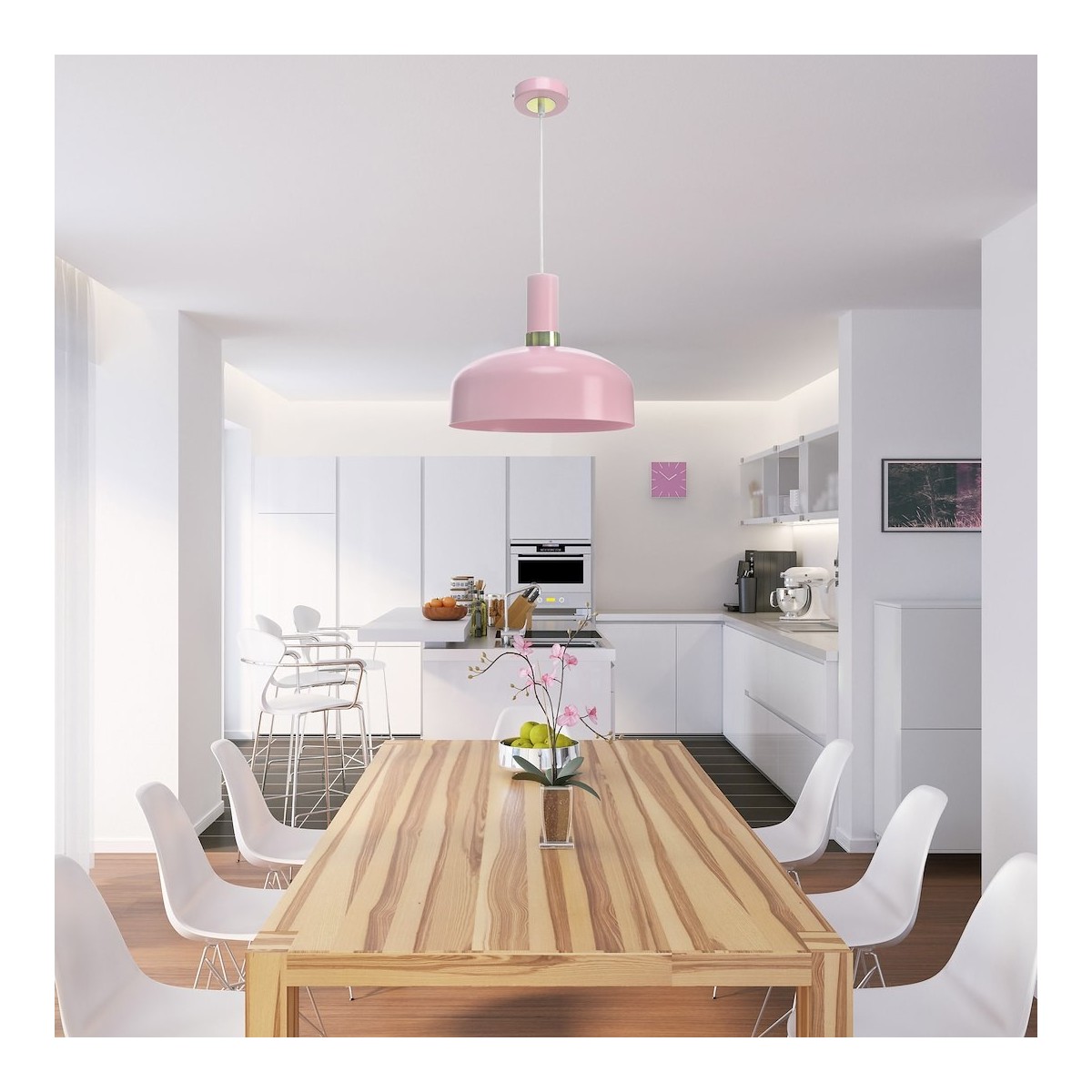 MiLagro Lampa wisząca MALMO PINK 1xE27 MLP6199