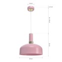 MiLagro MALMO PINK 1xE27 stylowe oświetlenie
