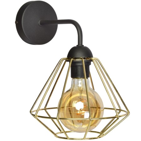 MiLagro Kinkiet LUPO BLACK/GOLD 1xE27 MLP6269