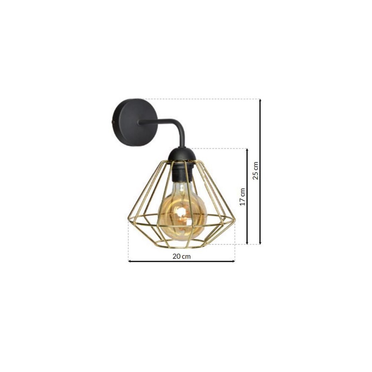 MiLagro LUPO BLACK GOLD nowoczesne lampy do wnętrz