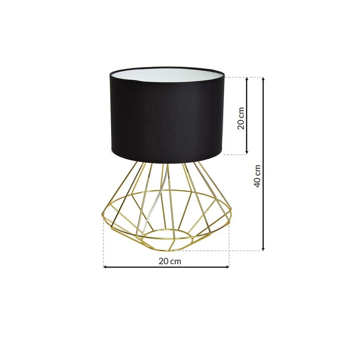 MiLagro LUPO BLACK GOLD designerskie lampy LED